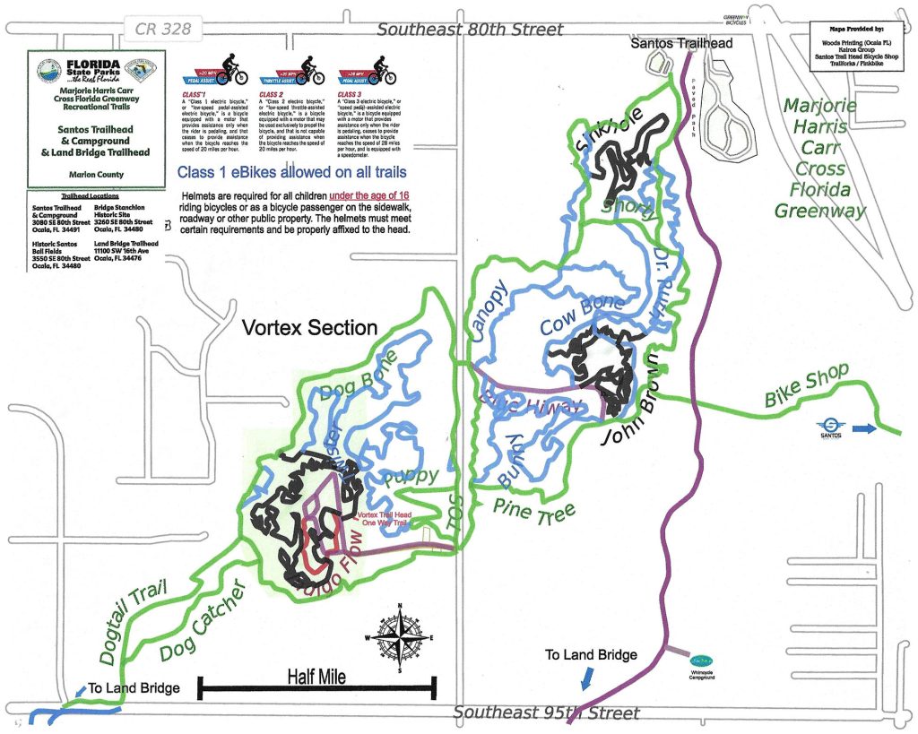 graphic of various trails near whimcycle 