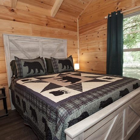 bedroom in cabin